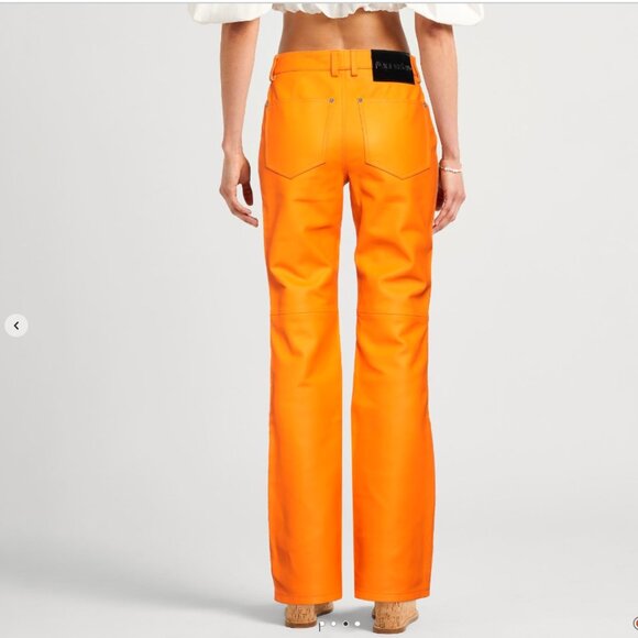 JW Anderson Leather Bootcut-Leg Trousers - Picture 8 of 15